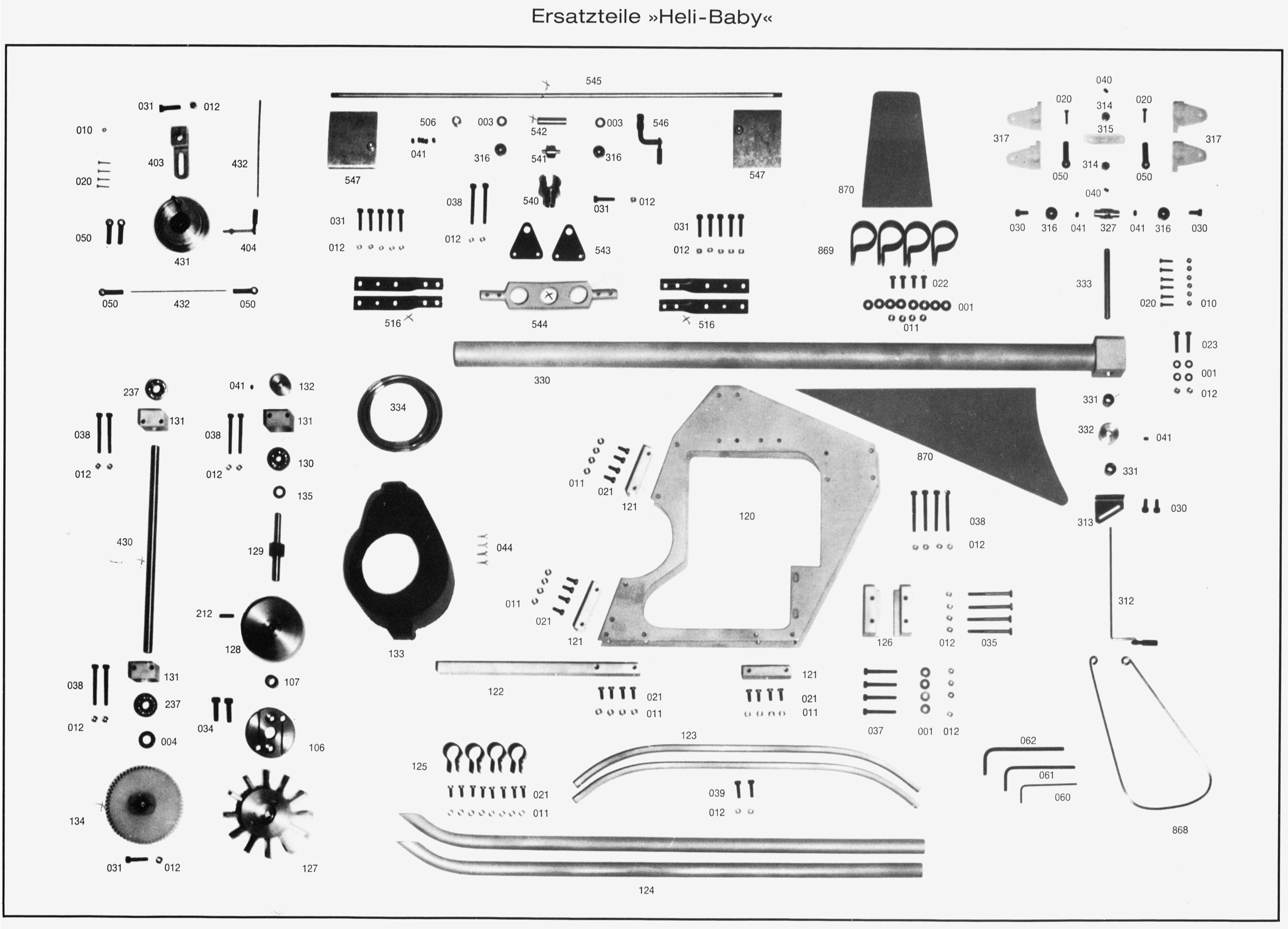 Mini helicopter parts 2025